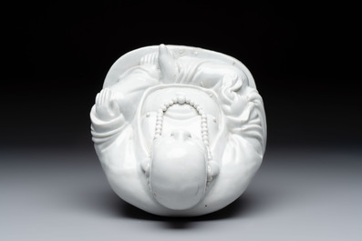 A Chinese Dehua blanc de Chine Milefo Buddha, Republic