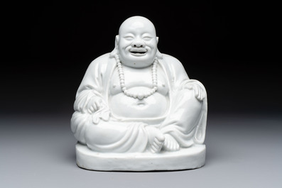 A Chinese Dehua blanc de Chine Milefo Buddha, Republic