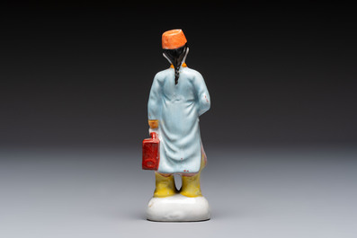 Five Chinese polychrome-decorated figures and groups, 20th C.