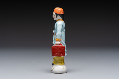 Five Chinese polychrome-decorated figures and groups, 20th C.