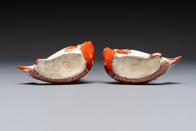 Five Chinese polychrome-decorated figures and groups, 20th C.