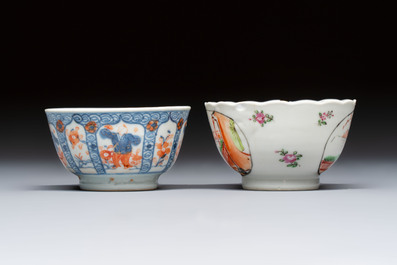 15 Chinese famille rose and Imari-style wares, Kangxi/Qianlong