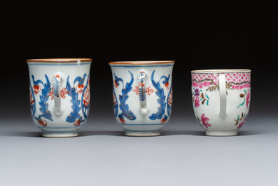 15 Chinese famille rose and Imari-style wares, Kangxi/Qianlong