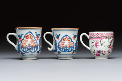 15 Chinese famille rose and Imari-style wares, Kangxi/Qianlong