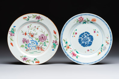 15 Chinese famille rose and Imari-style wares, Kangxi/Qianlong
