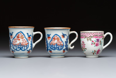 15 Chinese famille rose and Imari-style wares, Kangxi/Qianlong