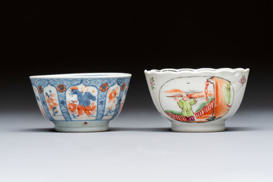 15 Chinese famille rose and Imari-style wares, Kangxi/Qianlong