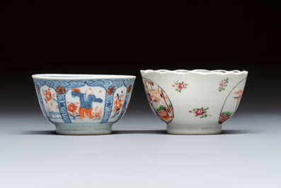 15 Chinese famille rose and Imari-style wares, Kangxi/Qianlong