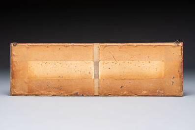 Seven frames containing 33 Chinese Canton rice paper paintings, 19th C.