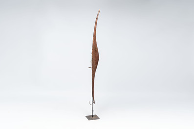 A Ngandu woven cane shield, Democratic Republic of Congo, 20th C.