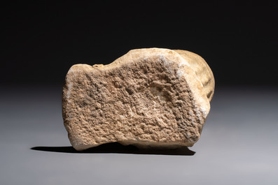 A white marble support for a labrum, Rome, probably 1st C. BC/2nd C. AD