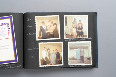 Two albums with travel photographs, postcards, and documentation of a Belgian family travelling through Europe, Asia, America, and Africa, 20th C.