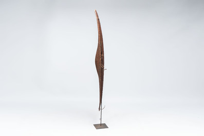 A Ngandu woven cane shield, Democratic Republic of Congo, 20th C.