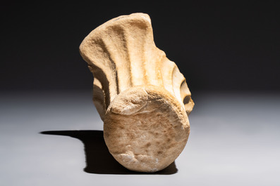 A white marble support for a labrum, Rome, probably 1st C. BC/2nd C. AD