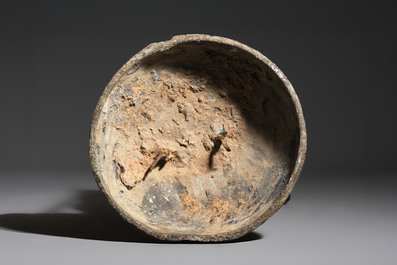 A Chinese bronze model of Weituo, Ming