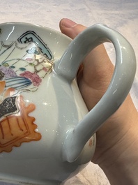 A Chinese famille rose 'Collage' teapot, Tongzhi mark, Republic, dated 1922