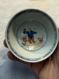15 Chinese famille rose and Imari-style wares, Kangxi/Qianlong