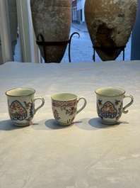 15 Chinese famille rose and Imari-style wares, Kangxi/Qianlong