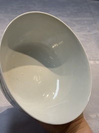 A Chinese qianjiang cai 'Pavilions and Willows' bowl, Republic