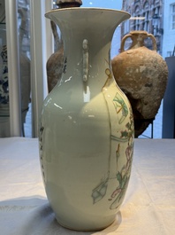 Two Chinese famille rose vases, two jars, a 'Lions' covered teapot and a Buddha, signed Mao Zirong 毛子榮 and Liu Jishun 劉吉順, 19/20th C.