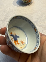 15 Chinese famille rose and Imari-style wares, Kangxi/Qianlong