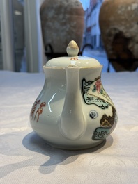 A Chinese famille rose 'Collage' teapot, Tongzhi mark, Republic, dated 1922