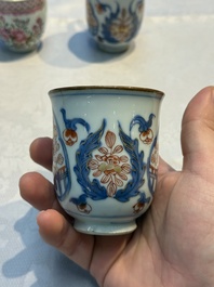 15 Chinese famille rose and Imari-style wares, Kangxi/Qianlong