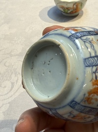 15 Chinese famille rose and Imari-style wares, Kangxi/Qianlong