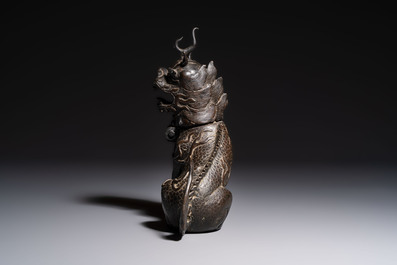 A Chinese bronze 'Qilin' censer, Ming