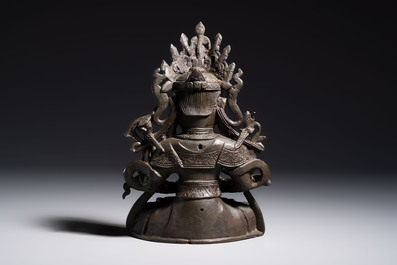 A Chinese bronze figure of Bodhisattva, Ming