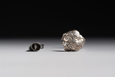 A collection of 11 Chinese silver wares, various marks, 19/20th C.