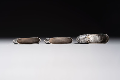 A collection of 11 Chinese silver wares, various marks, 19/20th C.