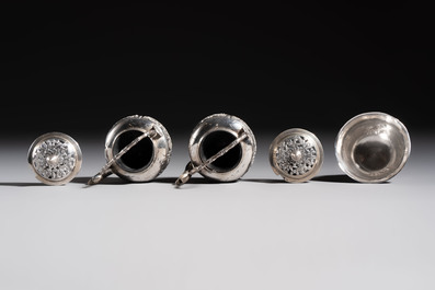 A collection of 11 Chinese silver wares, various marks, 19/20th C.