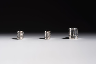 A collection of 11 Chinese silver wares, various marks, 19/20th C.