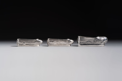 A collection of 11 Chinese silver wares, various marks, 19/20th C.