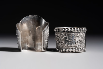 A collection of 11 Chinese silver wares, various marks, 19/20th C.