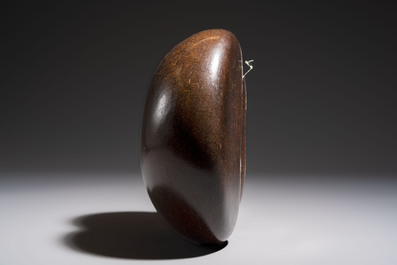 A coco de mer or sea coconut (Lodoicea maldivica), Seychelles