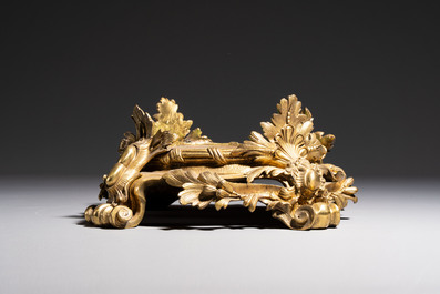A French gilt-bronze 'Louis XV' style stand, 19th C.