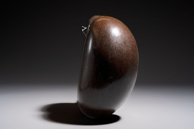 A coco de mer or sea coconut (Lodoicea maldivica), Seychelles