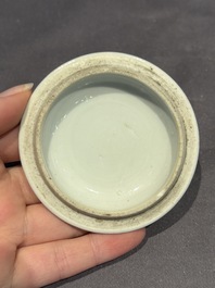 A large collection of 152 pieces, mainly Chinese porcelain covers, Kangxi and later