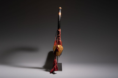 A Burmese gilt-lacquered arched harp or saung-gauk, 19/20th C.