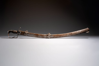 A Prussian 'Bl&uuml;chers&auml;bel' cavalry trooper's sabre, Model 1811, 30th Landwehr Regiment, 19th C.