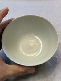 Six Chinese 'Hatcher Cargo' bowls and two blue and white shipwreck bowls, Transitional period
