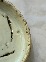 A Chinese blue and white 'Dragons and Clouds' bowl, Jiajing/Wanli