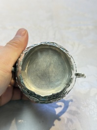 A Japanese enamelled reticulated silver 'koro' censer, Meiji, 19th C.