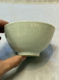 Six Chinese 'Hatcher Cargo' bowls and two blue and white shipwreck bowls, Transitional period