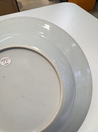 A very rare Chinese export 'Scotsmen' plate, Qianlong, ca. 1745