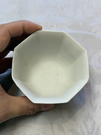 Six Chinese 'Hatcher Cargo' bowls and two blue and white shipwreck bowls, Transitional period