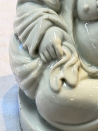 A Chinese Dehua blanc de Chine Milefo Buddha, Republic