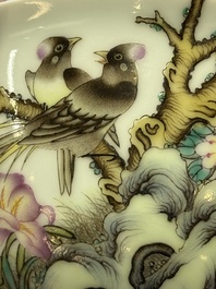 A Chinese falangcai 'Birds and Peonies' bowl, Yongzheng mark, Republic
